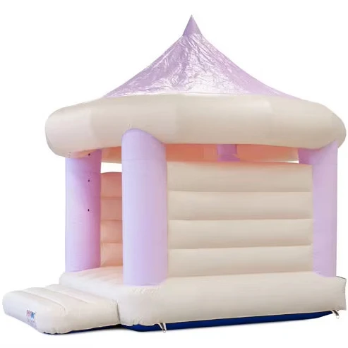 

Outdoor Wedding Bounce House Inflatable Bouncy Castle With Roof Kids Jumping Bed for Sales