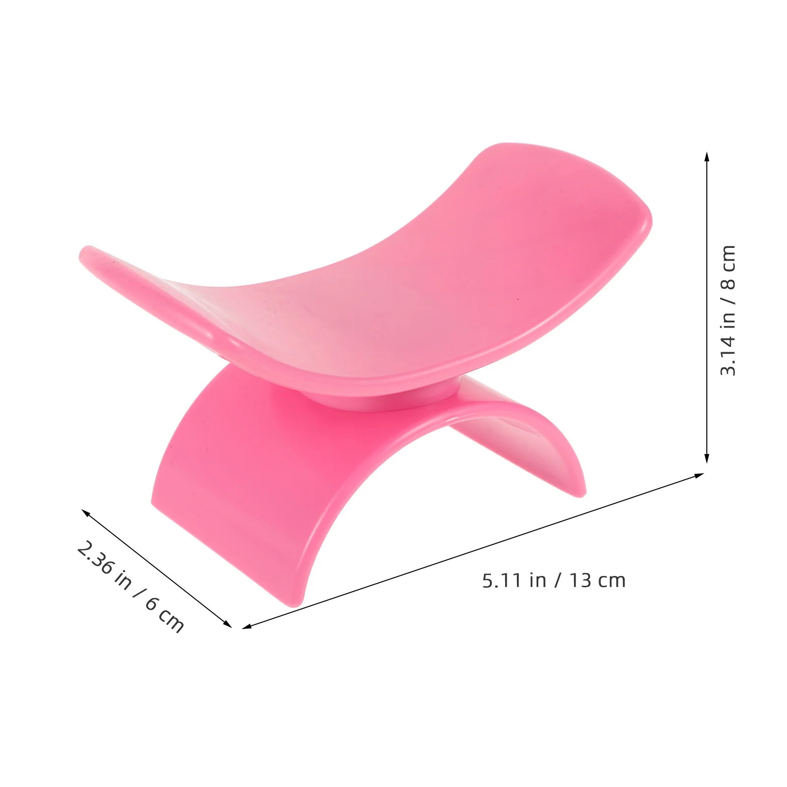 ที่วางมือรูปตัวยูสำหรับช่างทำเล็บ รองรับข้อมือตามหลักสรีรศาสตร์ ที่วางแขนสำหรับร้านทำเล็บ ถอดออกได้ อุปกรณ์ทำเล็บ ทำจากพลาสติก