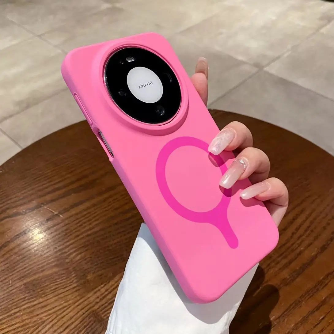Summer Dopamine Candy Liquid Silicone für Magsafe Hülle für Huawei Pura 90 80 Mate 80 Pro Max 70 60 Pro Magnetische stoßfeste Abdeckung