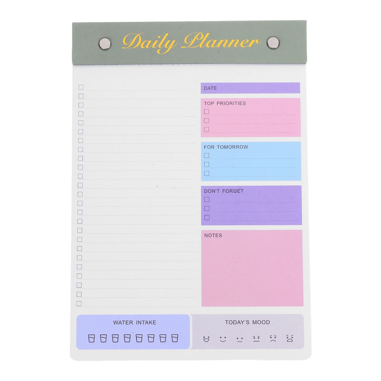 

Tear Off Notepad 50 Sheets Creative Daily Schedule Planner Large Capacity Robust Paper For Work Study Office Supplies Sticky
