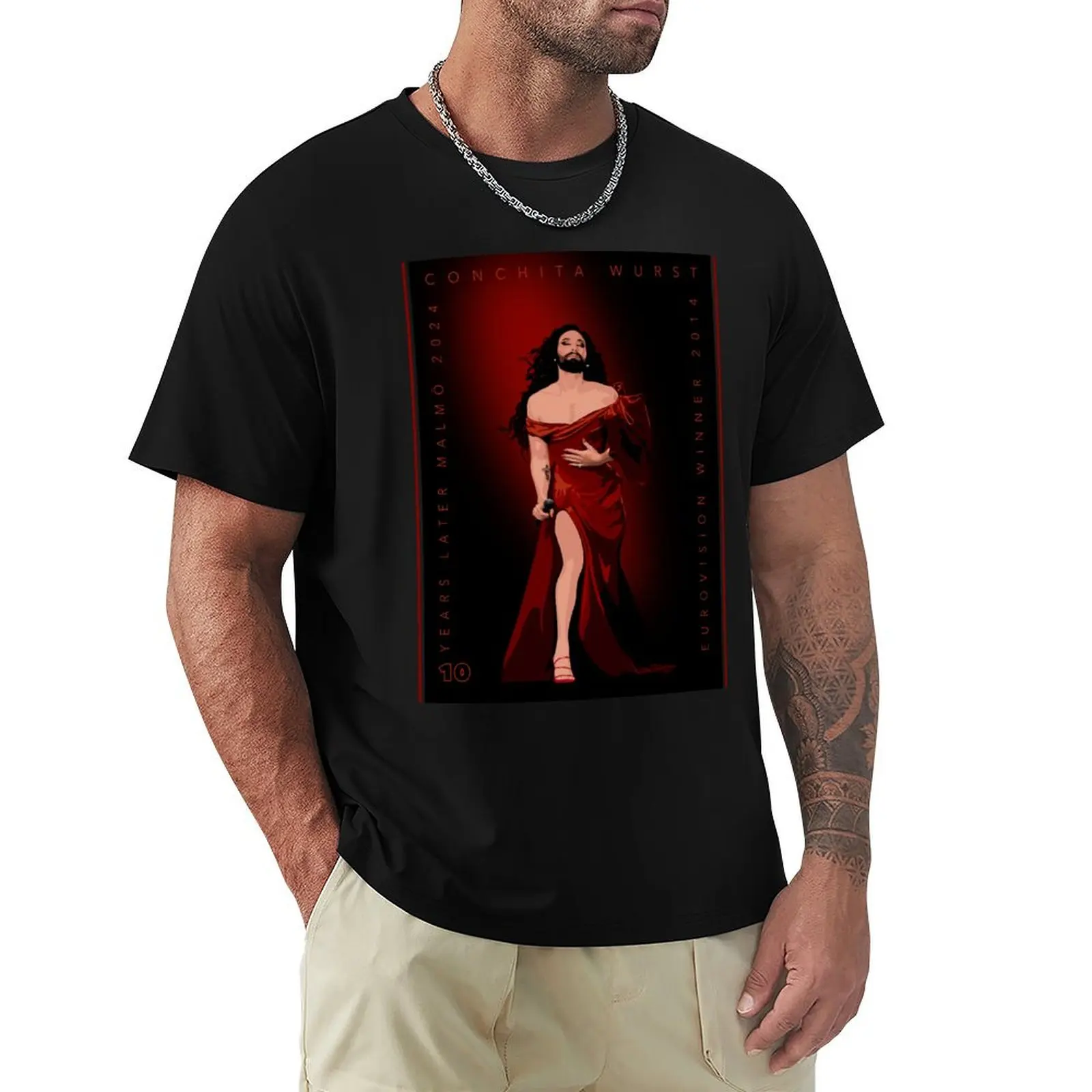 

Conchita Wurst - ESC 2024 T-Shirt Clothing designer shirts valentines clothes funny t shirts men
