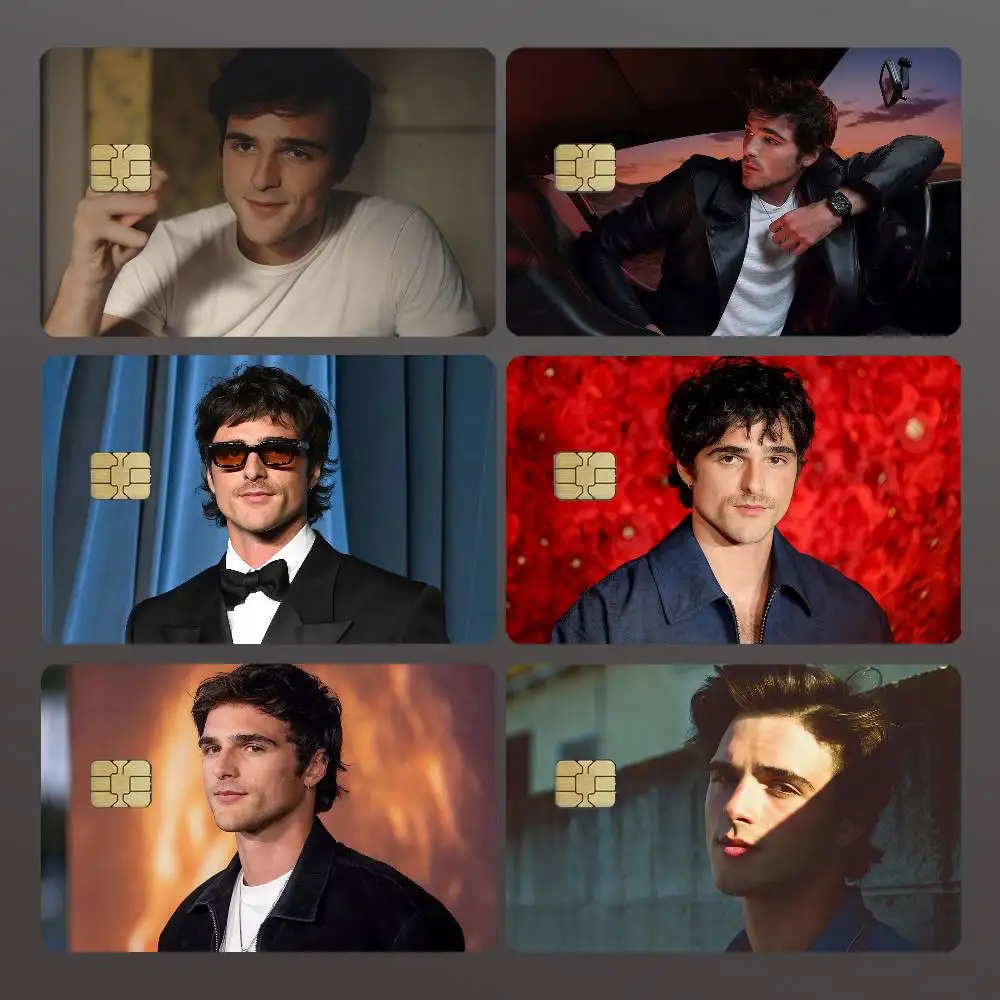 Actor J-Jacob E-Elordi Credit Skin Cover Card Stickers 4PCS Film Bus Pass Front Decoration Bank Debit Waterproof