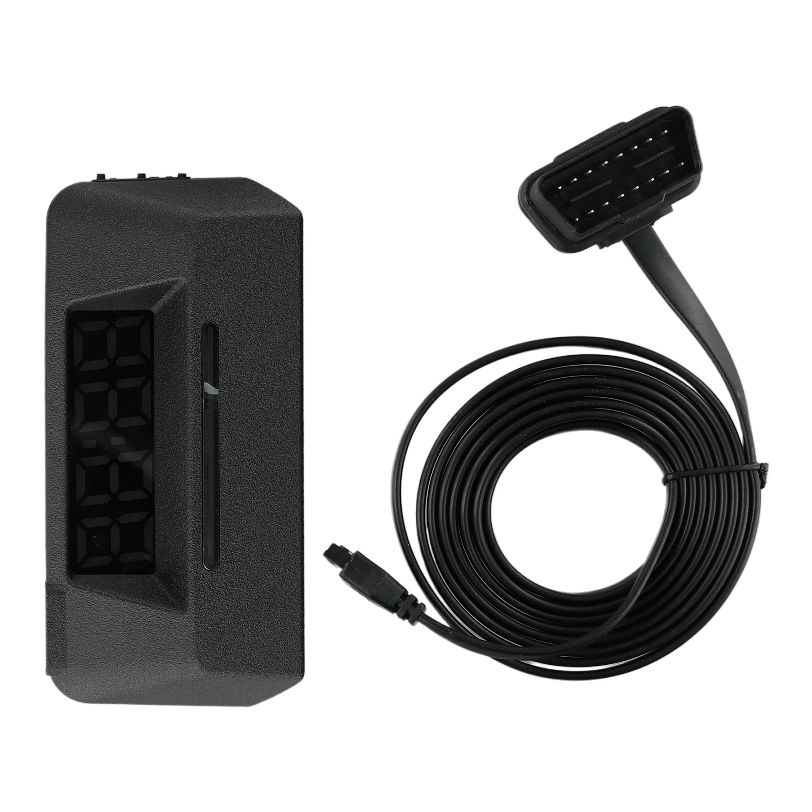 Power Cord Head-up Display ABS Black Display HUD Gauge OBD2 OBD2 Driving Computer Fits Most Car Models Practical