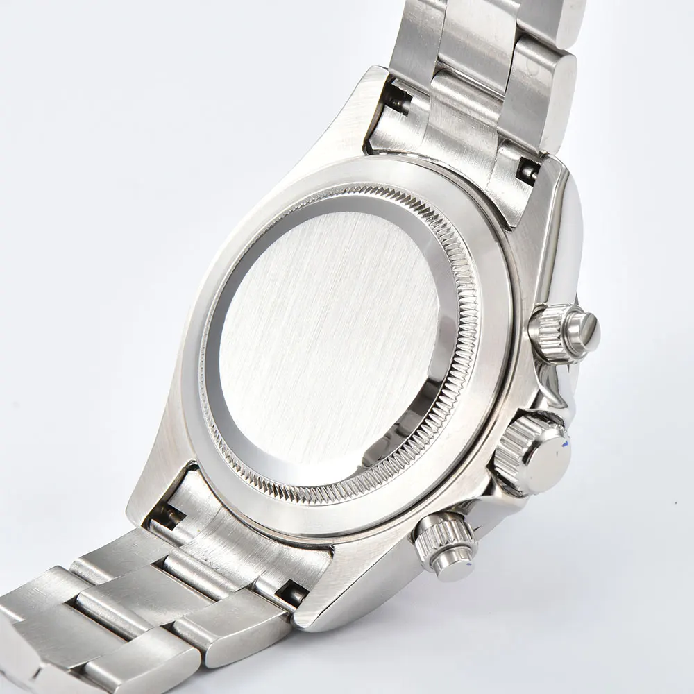 VK63 watch Rainbow Bezel Sport Watch Men Arabic Quartz Stainless Steel 10ATM Waterproof Mens Watch VK63 Sapphire Chronograph