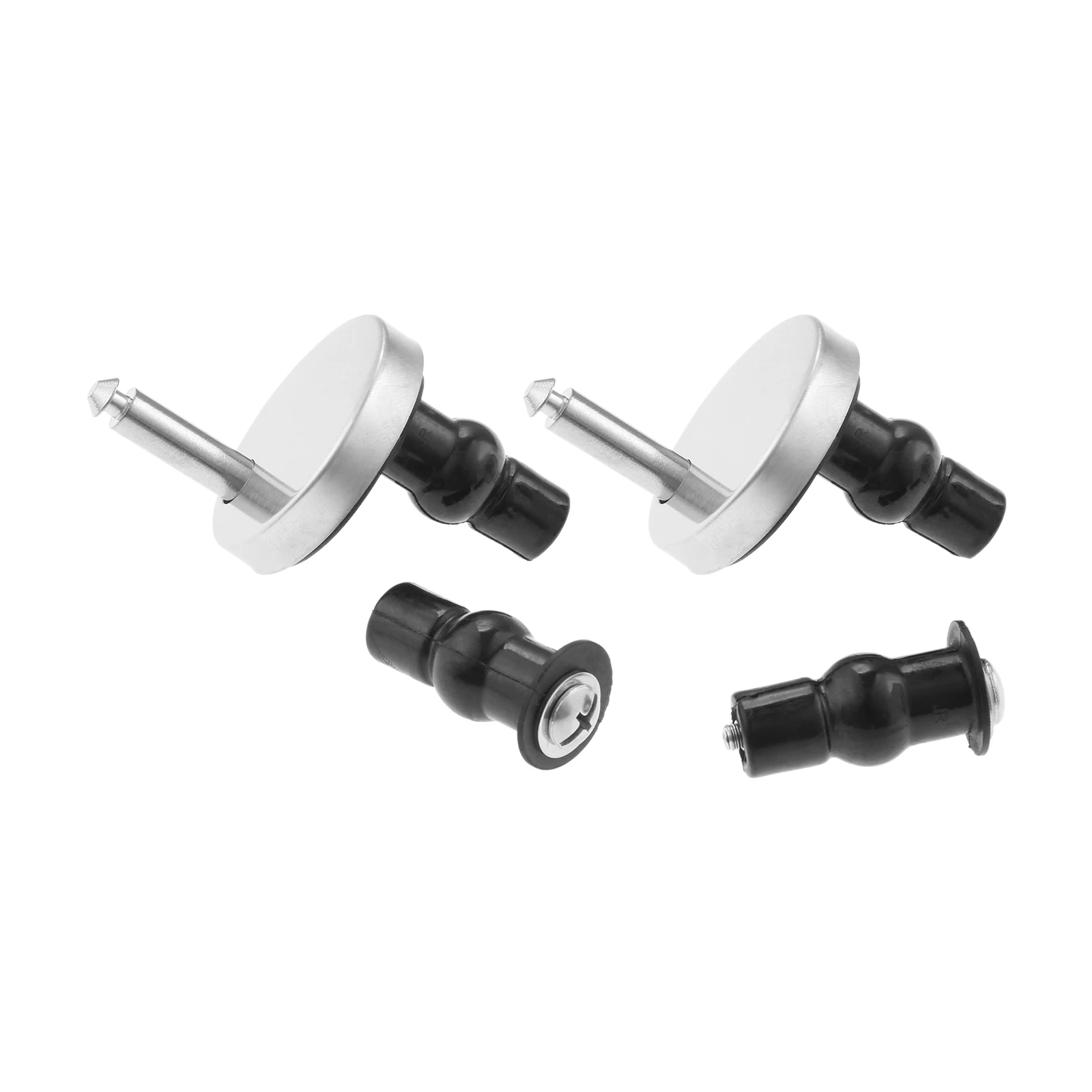 2Pcs Quick Release Toilet Seat Fixings Soft Close Hinge Replacement Kit with 2 Expansion Bolts for Blind Hole WC Toilets