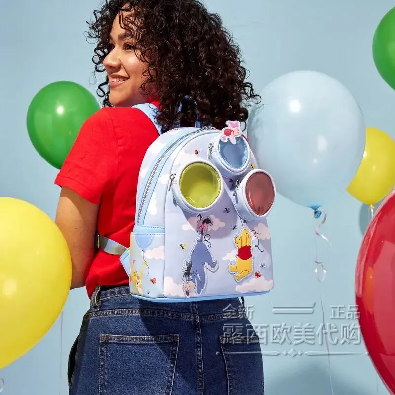 Loungefly Disney Little Bear Weini Yi'Er Love Balloon Рюкзак для девочек Сумка через плечо Рождественский подарок на день рождения