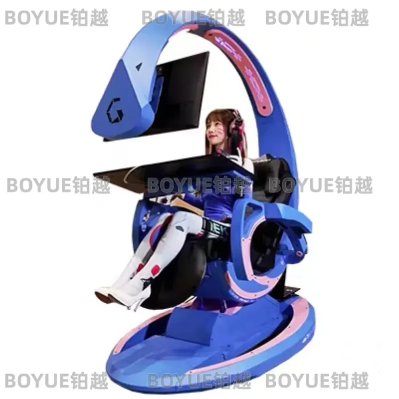 Macaron Gaming Cockpit Zero Gravity Esports Chair Immersive Computer Space Capsule Ergonomic Racing Seat for PC Gamer Setup