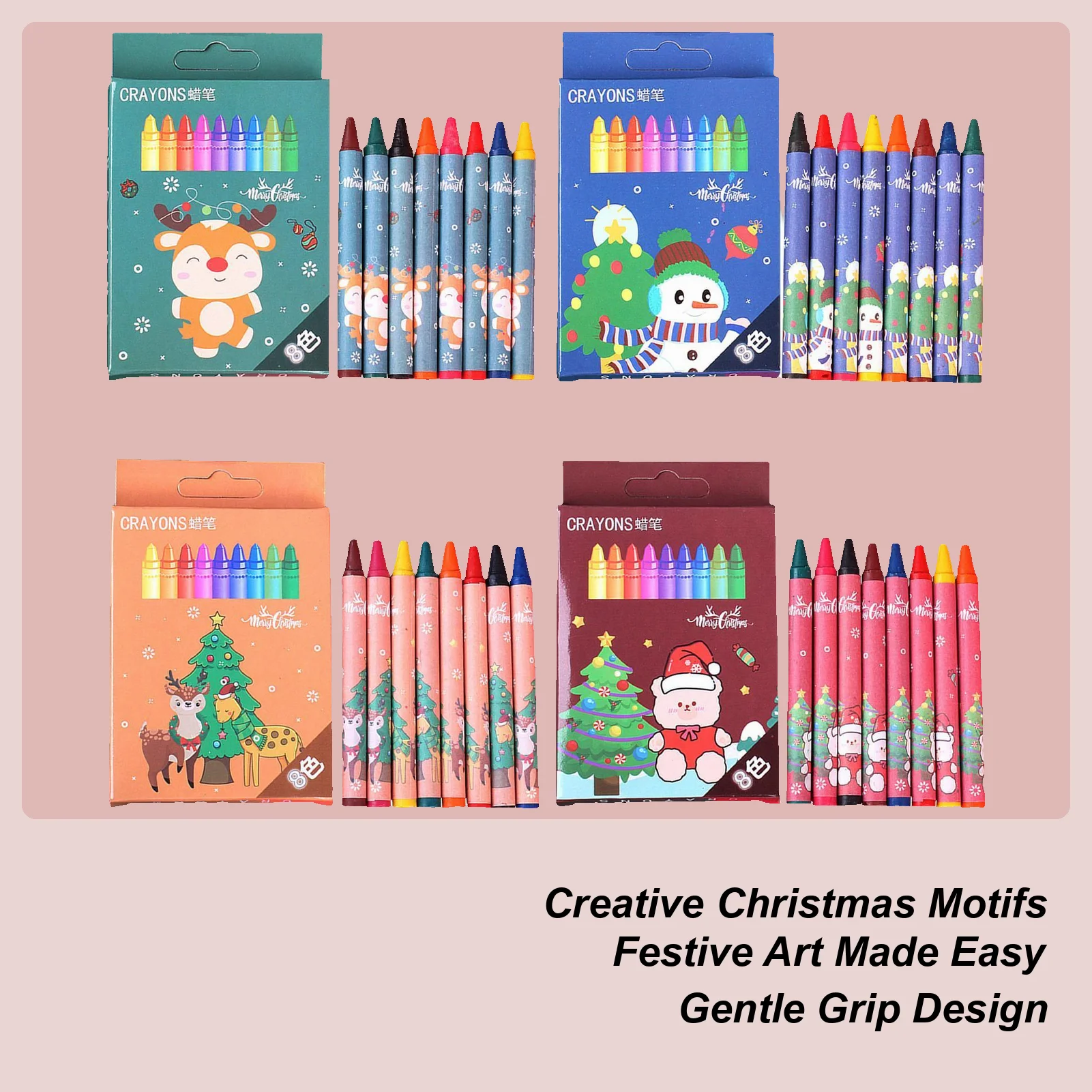 

Набор карандашей, 8 цветов, сувениры для рождественской вечеринки, детский школьный набор цветных мелков для дошкольников, мальчиков и девочек, классная школа, детский сад