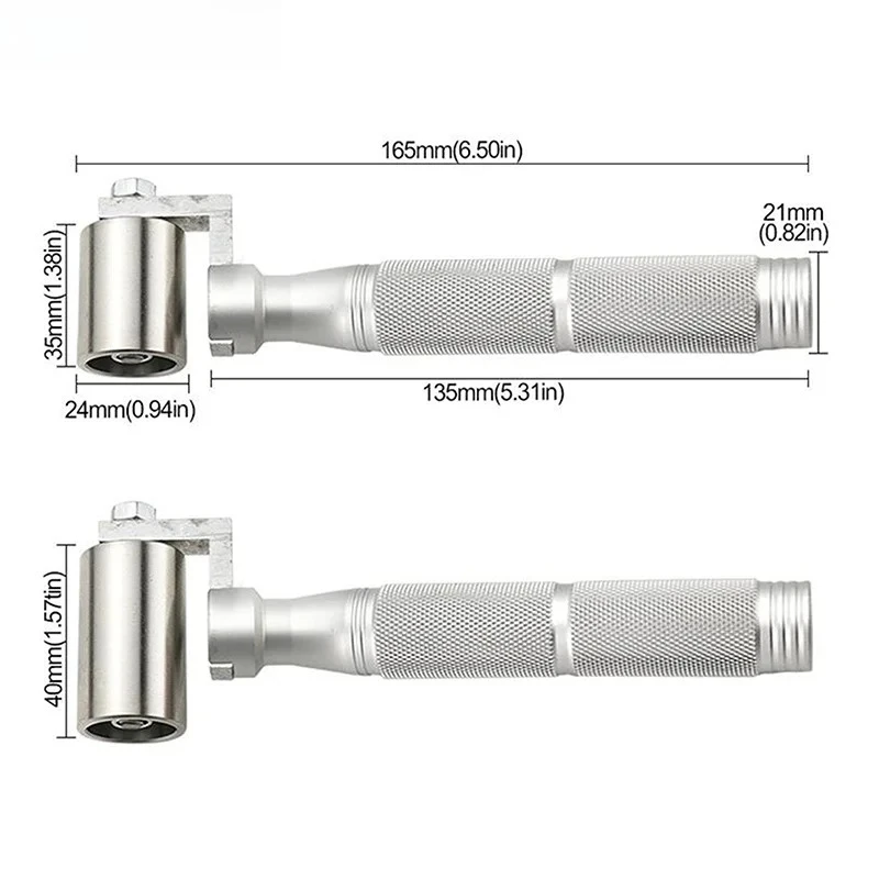 For Wallpaper Gaps DIY Wallpaper Seam Rolling Tool Paint Plate Hand Wheel Rollers 35/40mm Stainless Steel Flat Pressure Roller