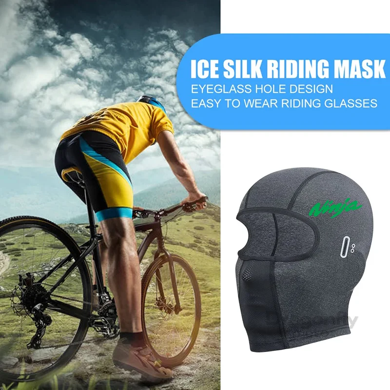 For Kawasaki Ninja 400 650 300 250 250R Ninja H2 ZX14R ZX10R ZX6R Cycling Cap Summer Cooling Motorcycle Balaclava Hats Sun image 4