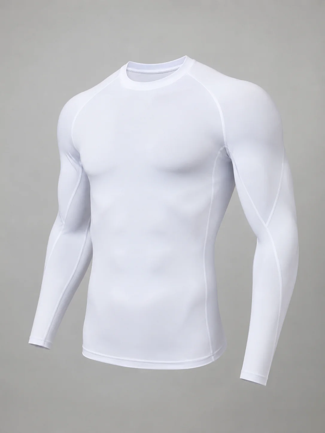 Men Long Sleeve Sports Compression Shirt Autumn Winter High Stretch Quick Dry Gym Running Fitness Training Workout Base Layer