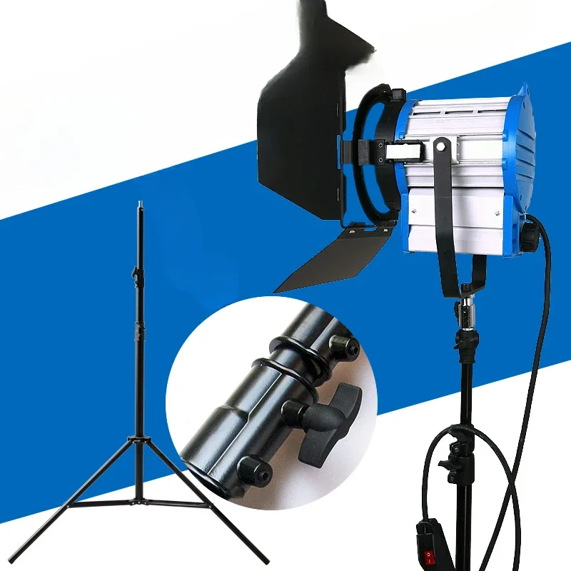 

Spotlight 650W Warm Yellow Tungsten Bulb Stand Set Studio Interview Camera Spotlight