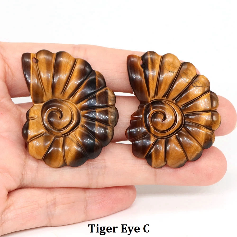 Naturstein Löwenkopf-Anhänger Labradorit Obsidian Tigerauge Geschnitzter Edelstein für Schmuckherstellung DIY Halsketten-Zubehör – Detail 18