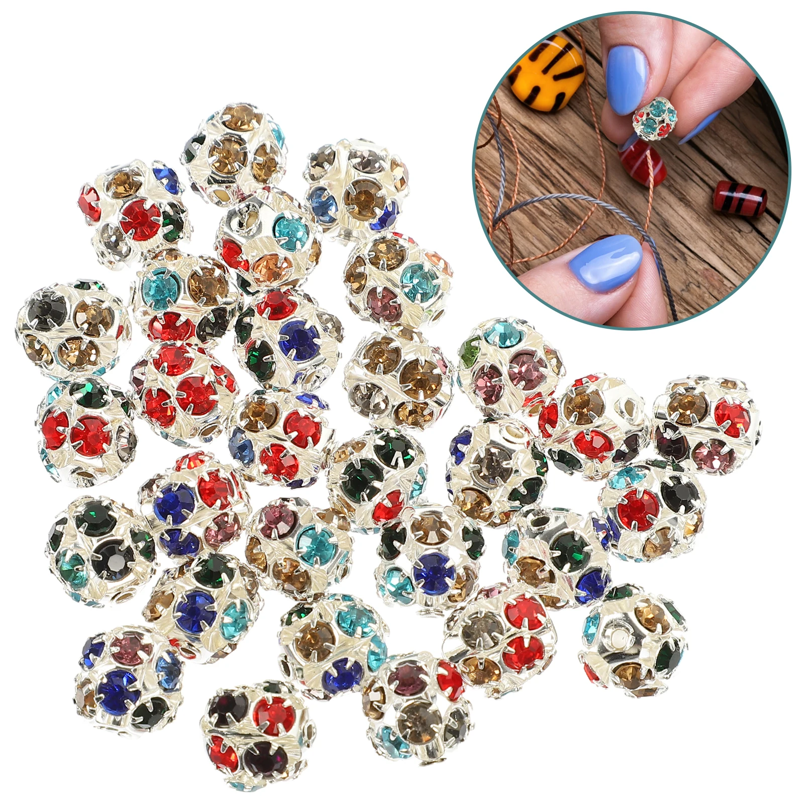 

90 Pcs Beads Jewelry Making Garland Beaded Bracelet Spacers Jewellery for Bracelets