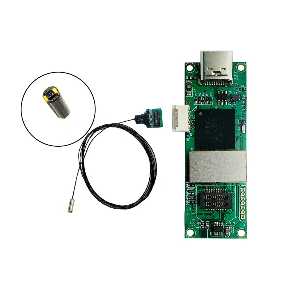 OCHFA10 2.2mm diameter 518 Kpixel sensor medical endoscope  module single led with USB backend board with two led