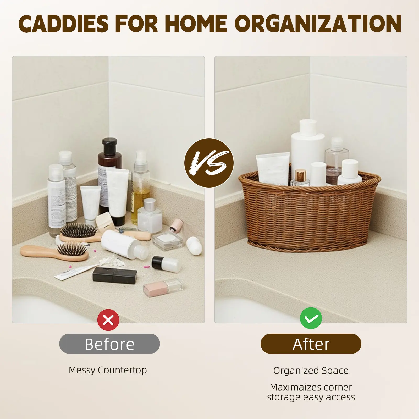 

rattan woven Triangular Corner Basket Desktop Organizer Bin For Sundries Snacks Cosmetics Handwoven Storage Container home decor