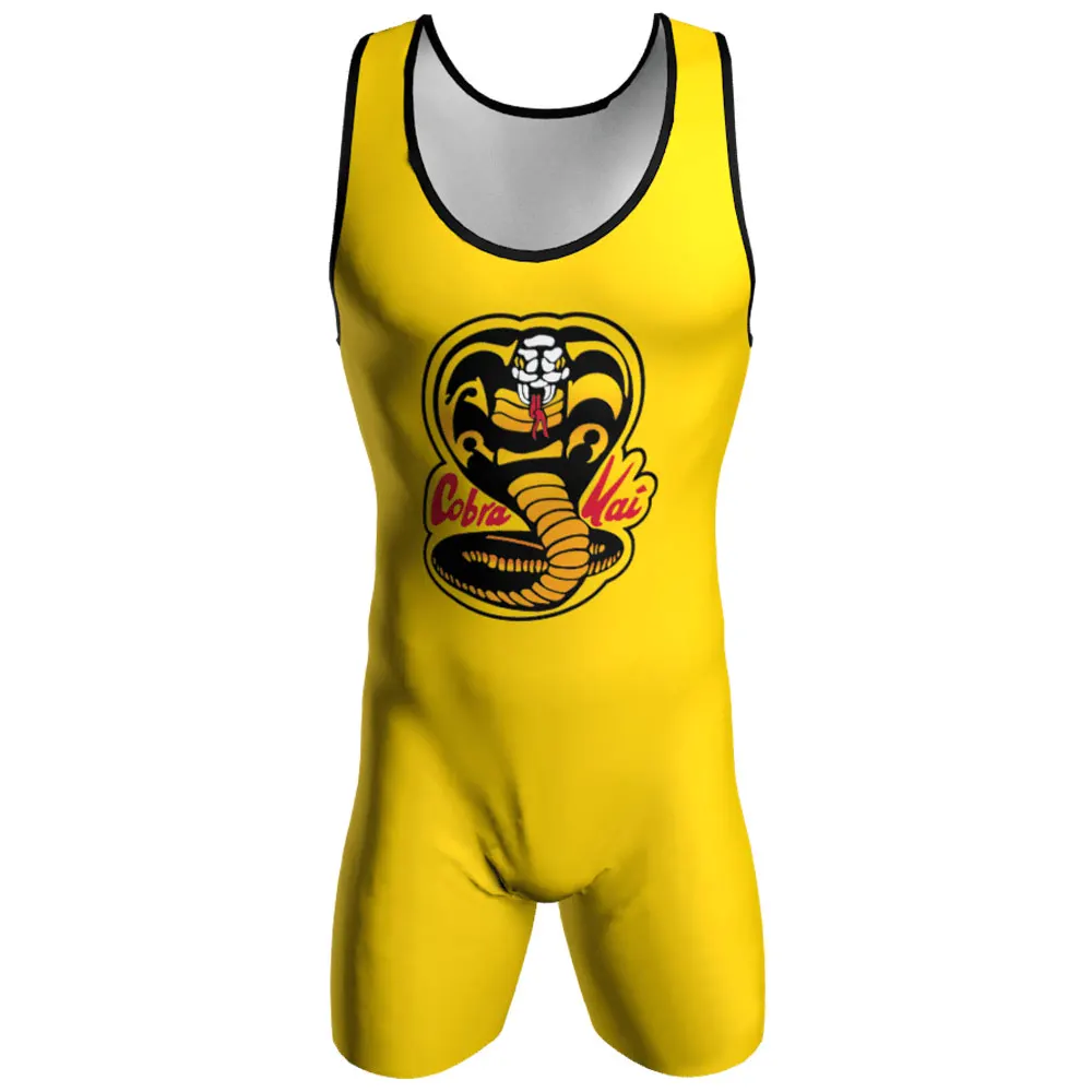 Cetak Tengkorak Singlet Gulat Bodysuit Leotard Pakaian Dalam GYM Tanpa Lengan Triathlon PowerLifting Wear Menjalankan Skinsuit