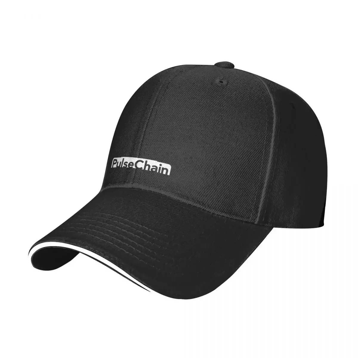 Pulse Chain Crypto Currency Logo Black and White Baseball Cap sun hat Dropshipping Golf Men Women's