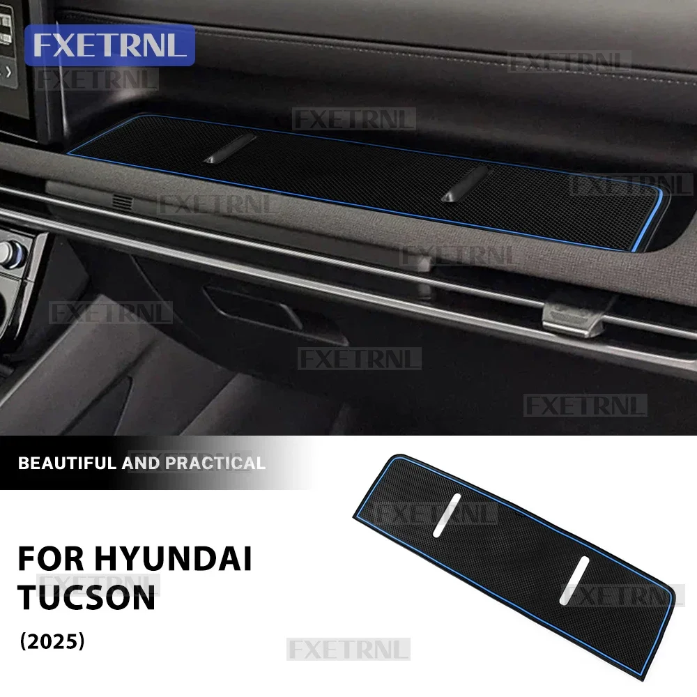 Front Passenger Dashboard Silicone Protective Pad Automotive Interior Decoration Accessor For Hyundai Tucson NX4 2024 2025 2026
