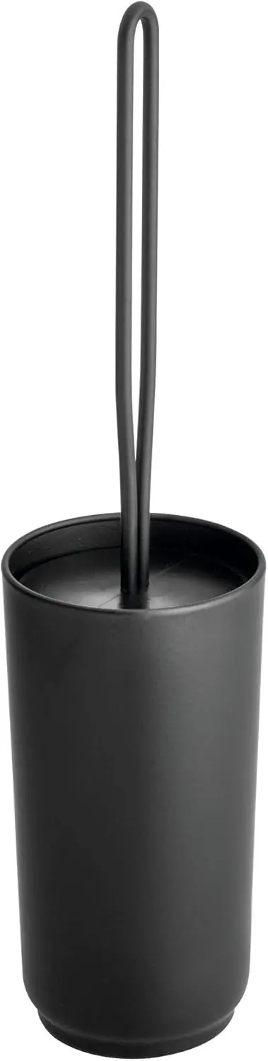 

Матовый черный набор для чистки унитаза: щетка и держатель – современный инструмент для уборки ванной комнаты