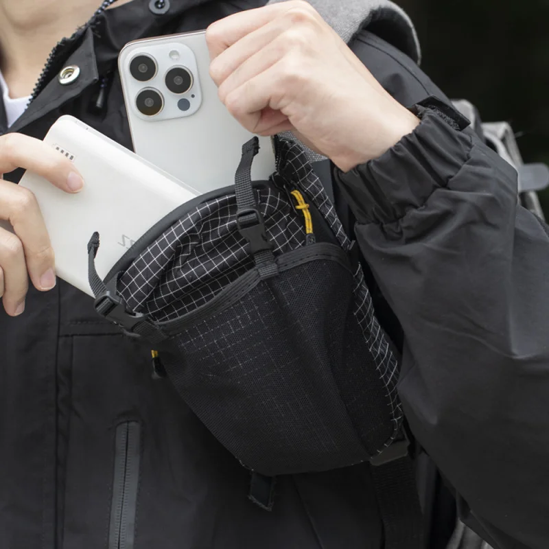 حقيبة كتف جديدة مموهة على الطراز الجبلي - جيب قابل للتوسيع للهاتف والبطاقات والتغيير