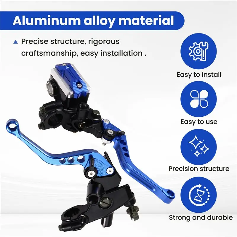 Dependable-Motorcycle Handlebar Brake Lever 22Mm Fade Resistant Brake Master Lever Durable Suit For Scooter Bike Street Bike ATV