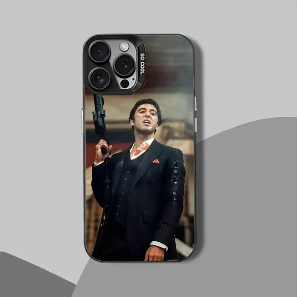 T-Tony S-Scarfaces MontanaS Handyhülle für iPhone 15,17,12,14,13,16,11, Mini, Max, Air, Plus, Pro, E Protect Cover schwarz