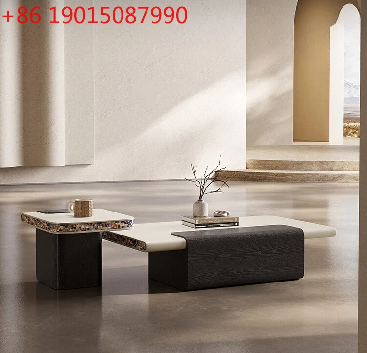 

Italian light luxury designer original coffee table combination large flat minimalist Nordic style combination coffee table