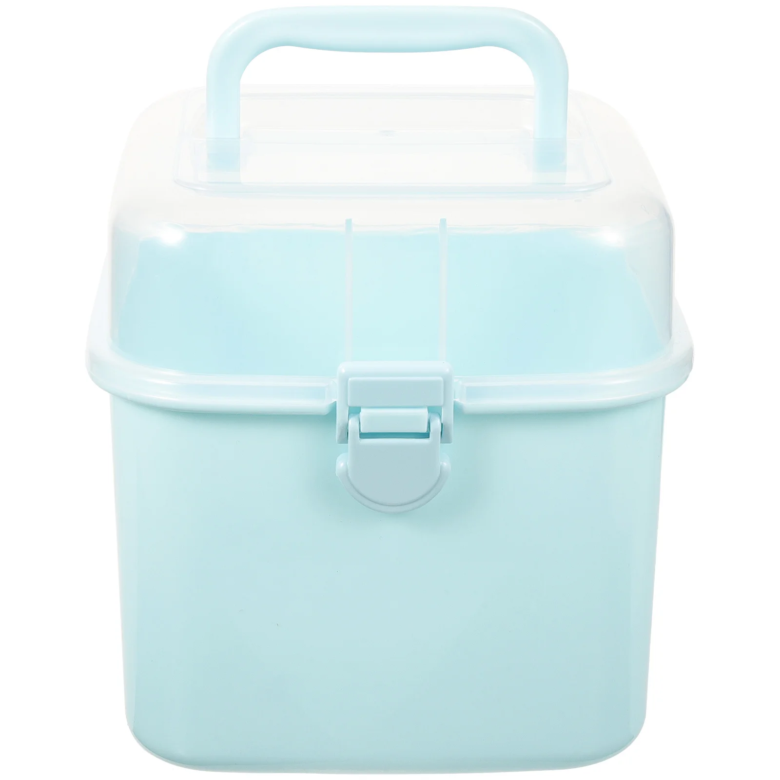 

1Pcs Emergency Medicine Case Plastic Large Capacity Durable Organizer with Handle Childproof Buckle for Travel Home