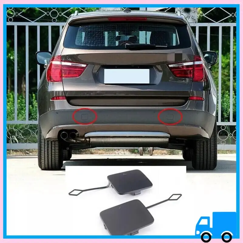 

Lasting 1 Pair Car Rear Left & Right Bumper Tow Hook Eye Cover Cap Fit For BMW X3 F25 2011-2014 51127272415 51122452510