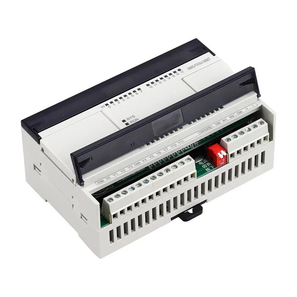 Amsamotion FX3U-48MR 32MR-E 26MT Replace MELSEC PLC 4AI/2AO 16DI