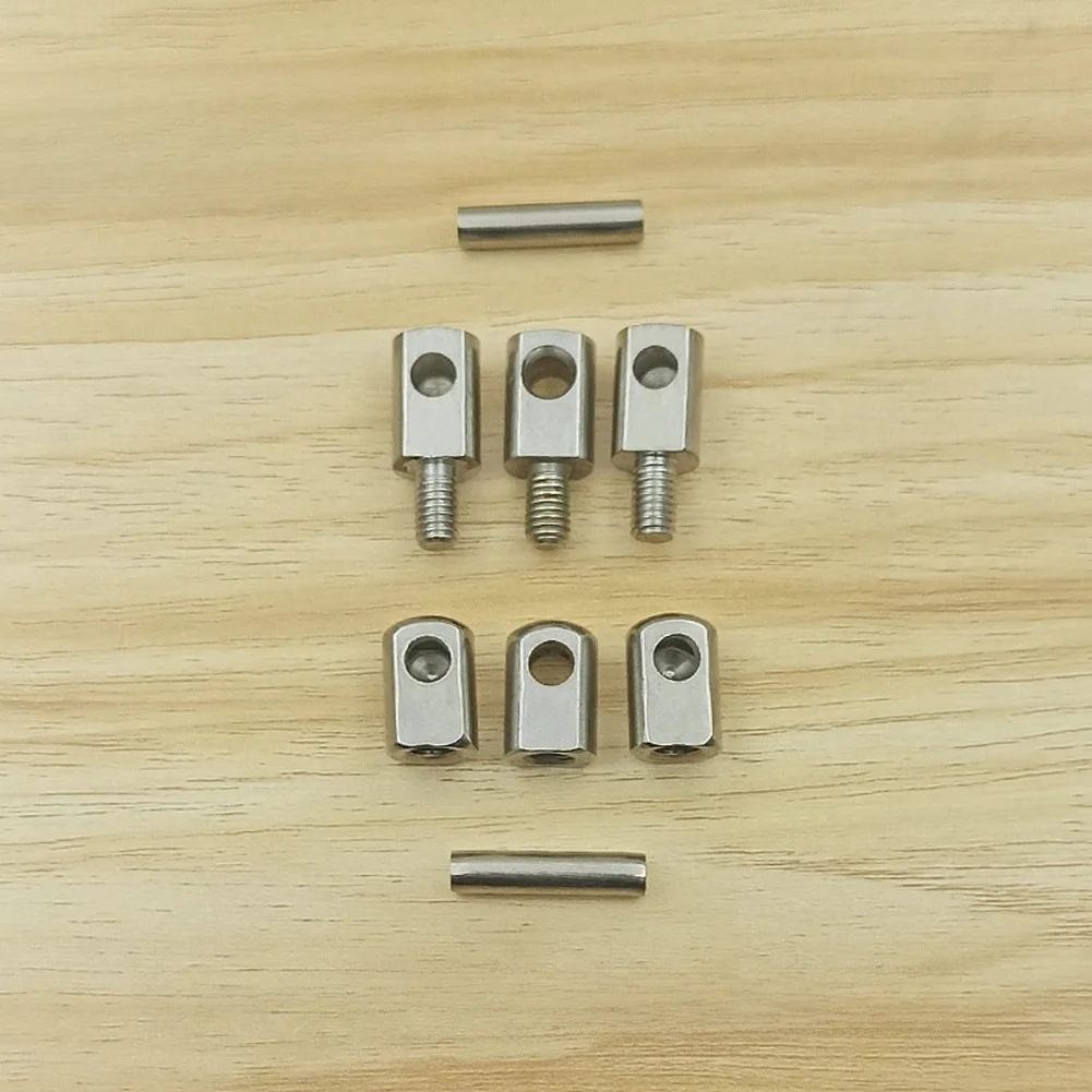 Stainless Steel Door Hinge Set 3 Hinges for For pivot Applications with Internal External Threading M8 35x22x18mm