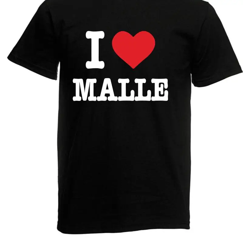 

мужская футболка l I love malle l размер до 5xl