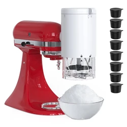 1 ZESTAW Nasadka do golonego lodu i stożka śnieżnego do miksera stojącego Kitchenaid Maszyna do golenia lodu do miksera stojącego Kitchenaid