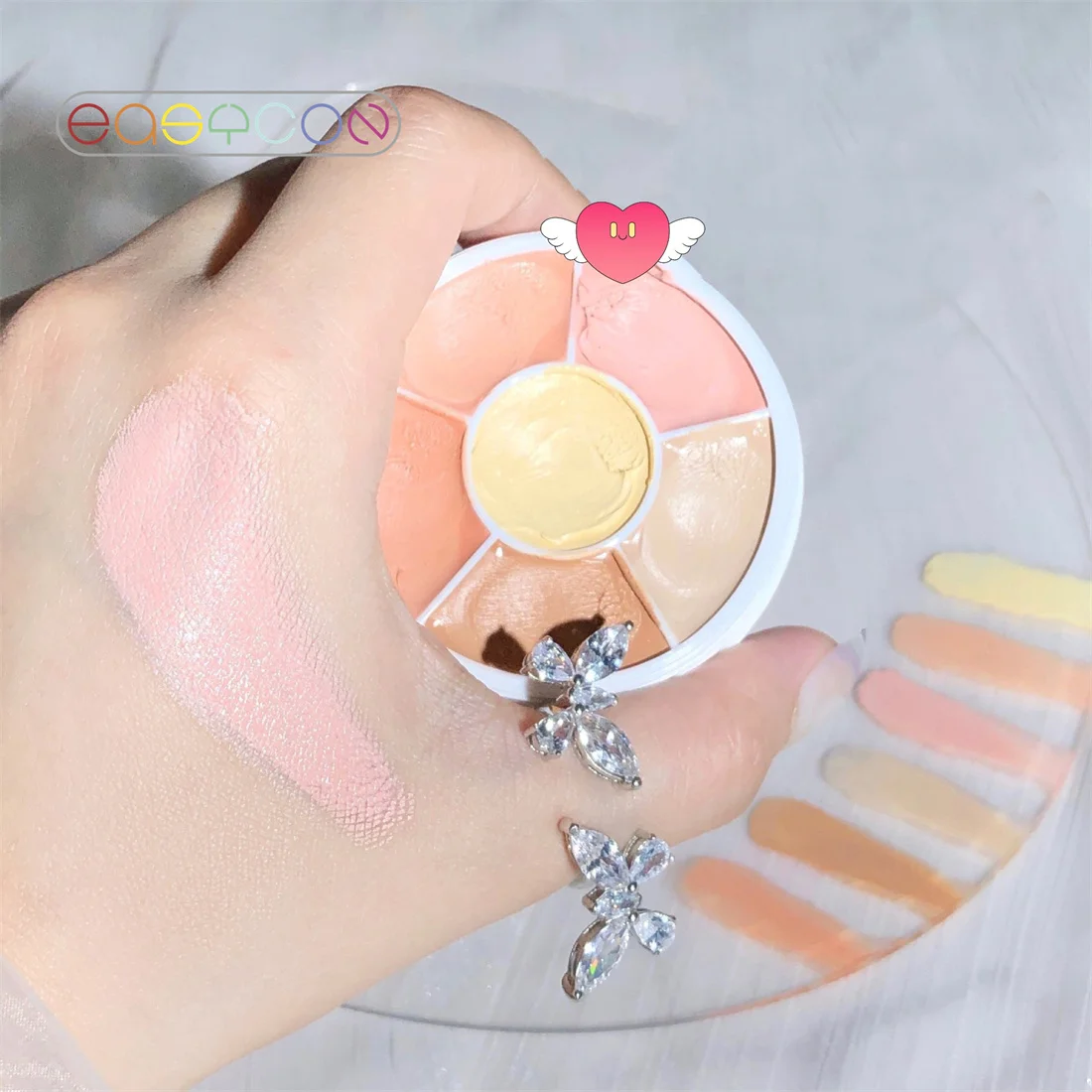 6-color Concealer Modify Skin Tone Liquid Concealer Moisturizing Cover Dark Circles Concealer Foundation Cream Concealer Stick