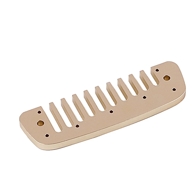 Губная гармошка из алюминиевого сплава, блюзовая расческа, часть губной гармошки для Hohner Golden Melody Gold Rich