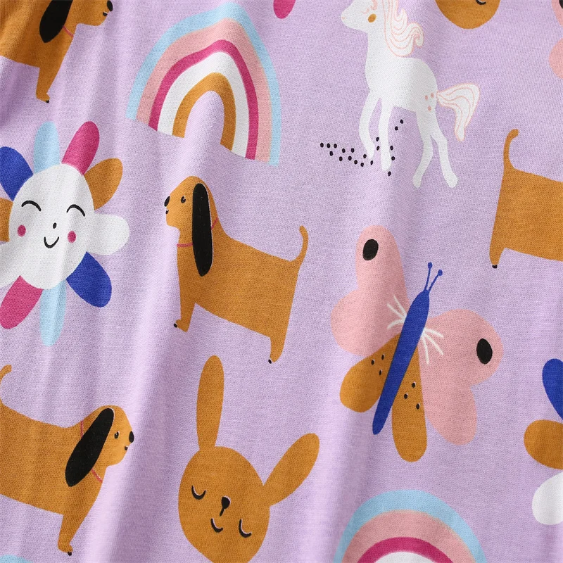 Jumping Meters 2-7T Animals Long Sleeve Girls T Shirts Kids Autumn Spring Baby Boys Clothes Fashion Toddler Shirts