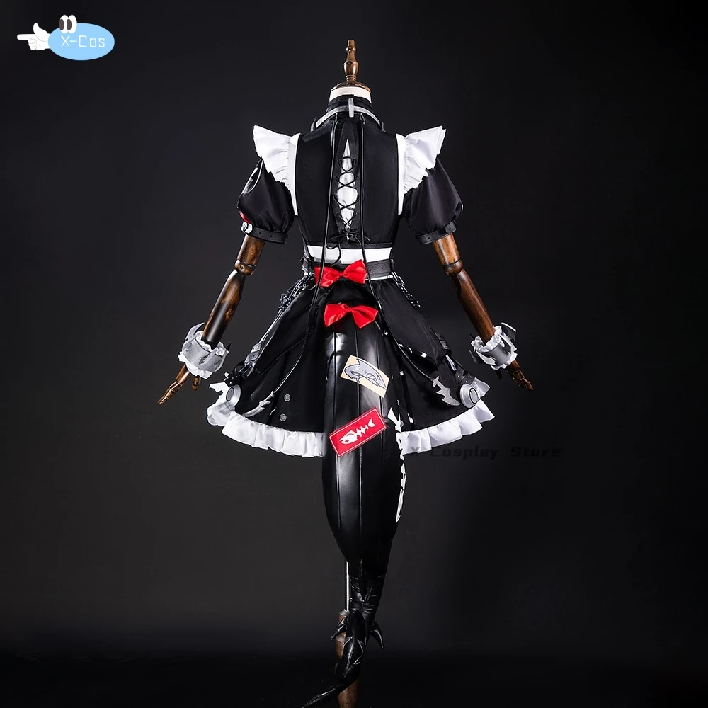 Zenless Zone Zero Ellen Joe Cosplay Costume Wig Maid Dress Uniform Tail Victoria Housekeeping New Eridu Halloween Party Women