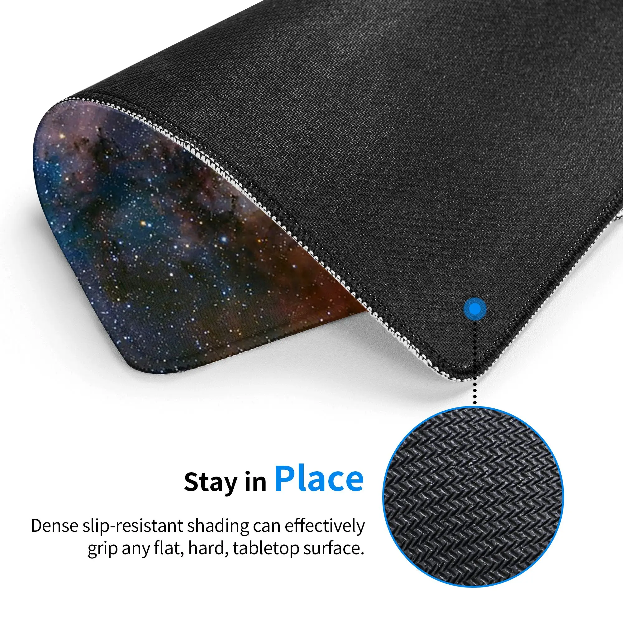 Cosmic Star Galaxy Nebula Space Mouse Pad Computer Keyboard Mouse Mat Gaming PC Laptop Desk Mat Office Accessories Table Mats
