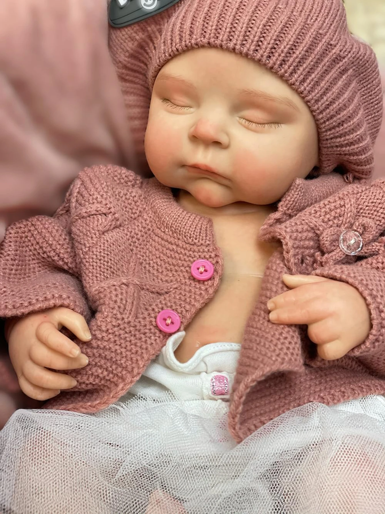 18 Inch Lifelike Peaches Full Silicone Bebe Reborn Doll Handmade 3D Painted Skin Newborn Baby Doll Girl