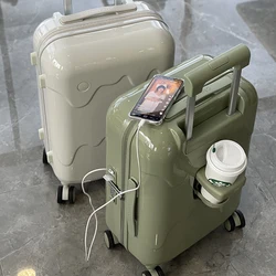 Roaming ice cream suitcase universal wheel trolley case light boarding student suitcase travel case 20 inch 24 men and women