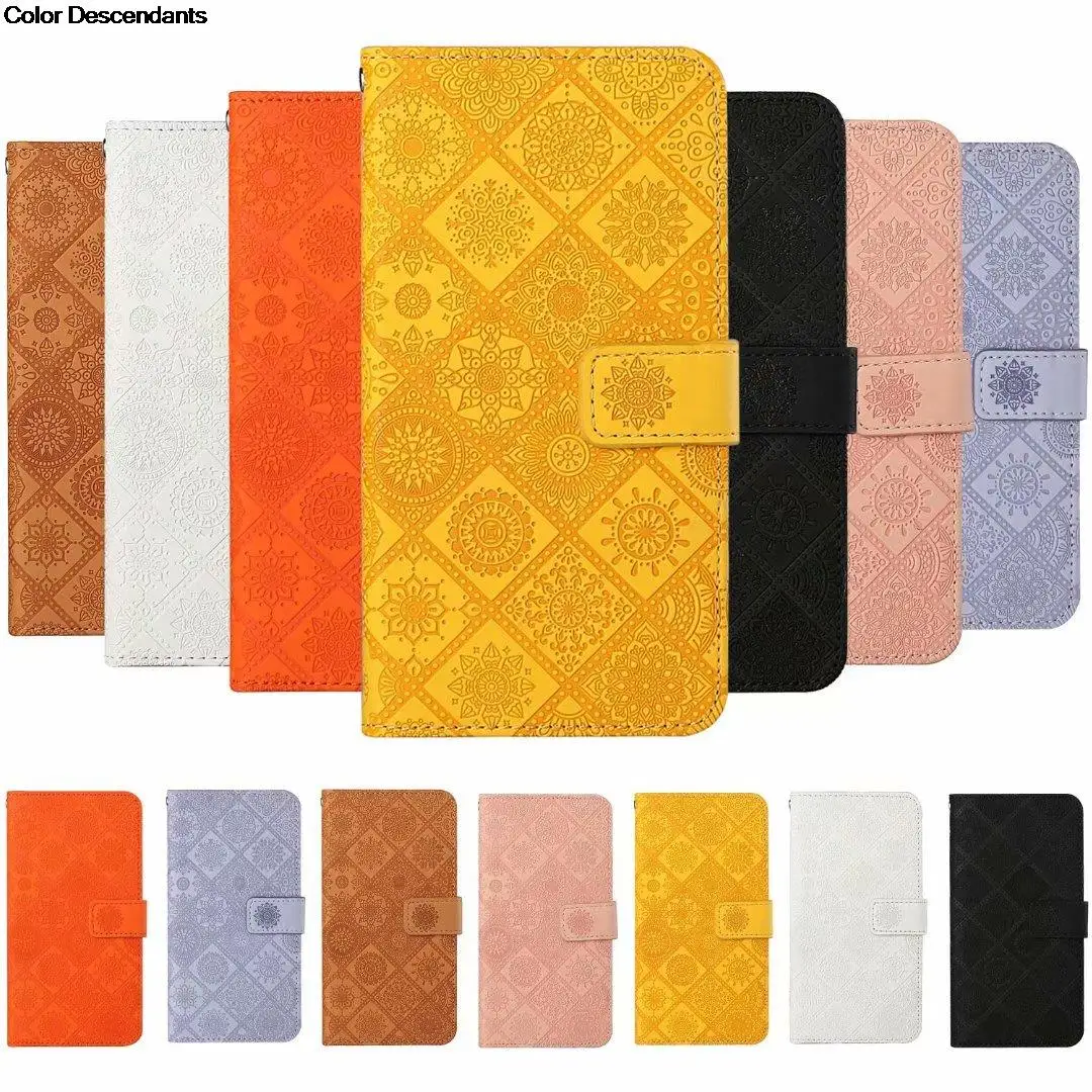 New For Coque Huawei Nova 5T Funda Leather Wallet Flip Case Nova5T YAL-L21 L61 L71 L61D 6.26inch Lattice Flower Phone Cover