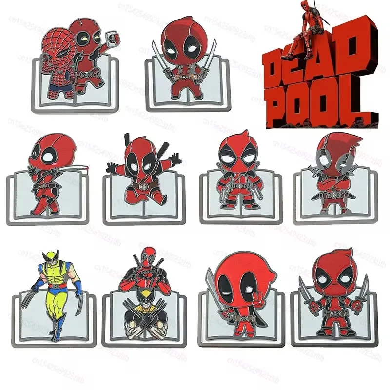 2024 Disney Deadpool 3 Movie Accessories Stationery Bookmark Creative Book Holder Pendant Student A Friend's Birthday Present