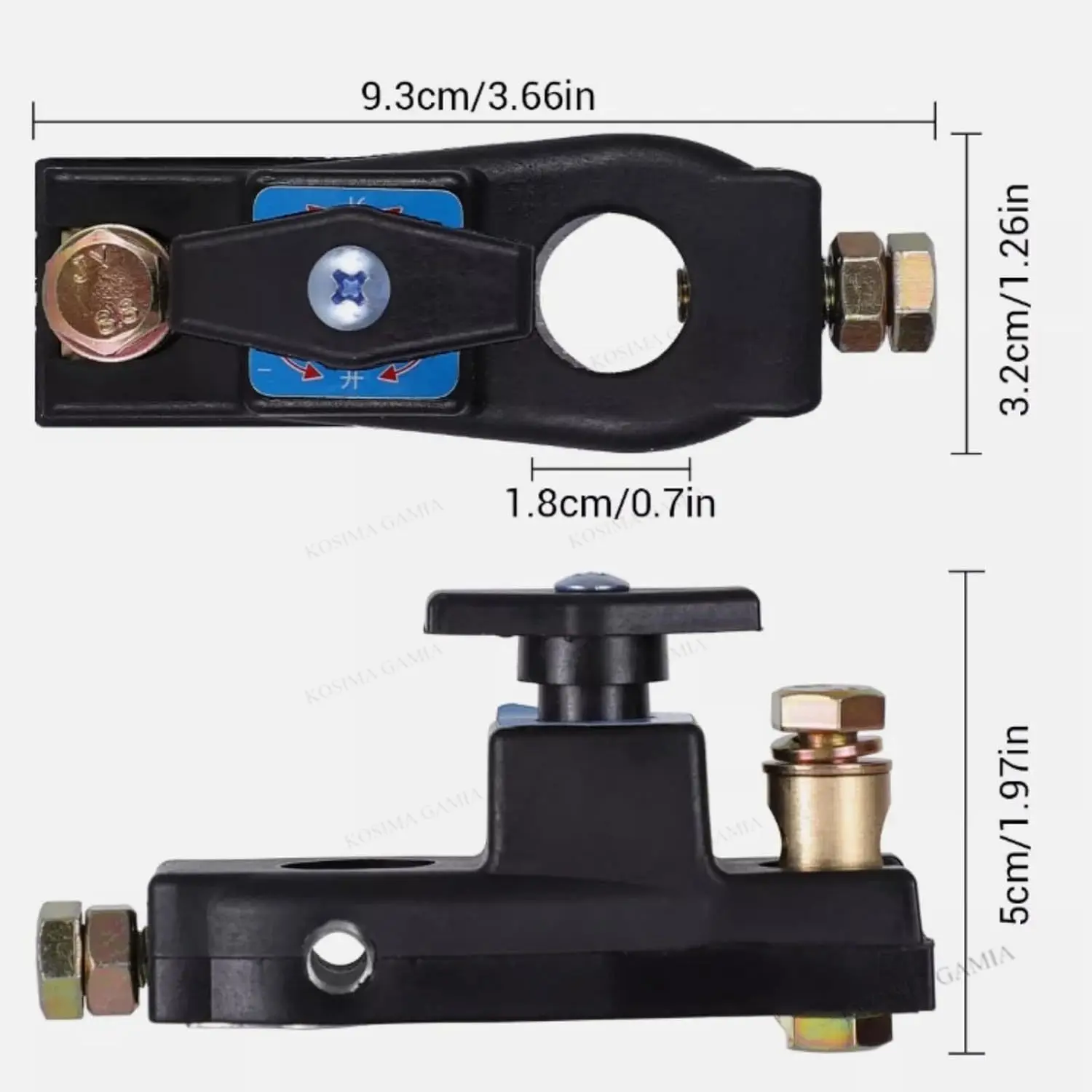 12/24V Intelligenter Auto-Batterietrennschalter Hauptschalter Batterie-Trennschalter für Auto, Wohnmobil und Boot – Detail 2