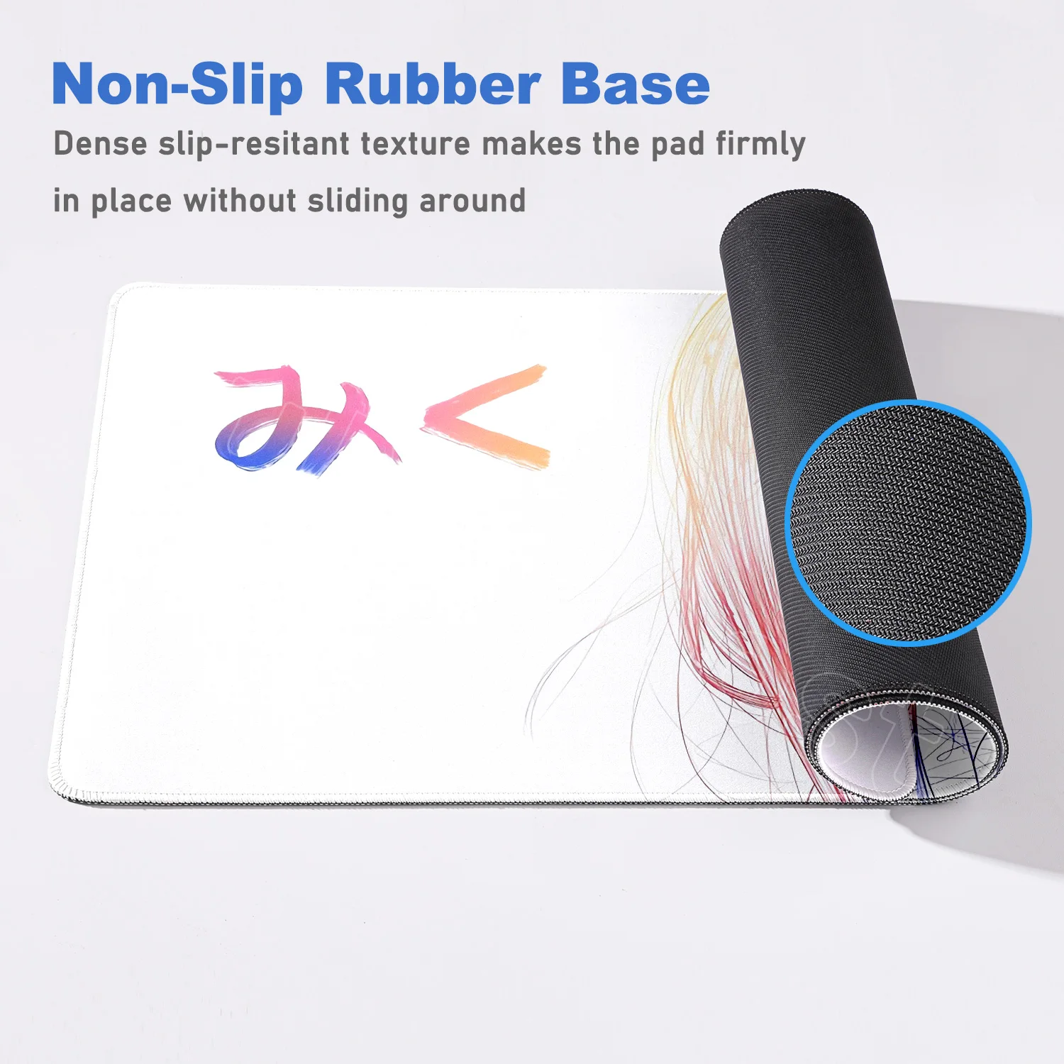 لوحة ماوس فنية برسم ميكو ناكانو لوحة ماوس فتاة جميلة أنيمي الخماسية المثالية XXL لوحة مفاتيح الكمبيوتر حصيرة مكتبية #5