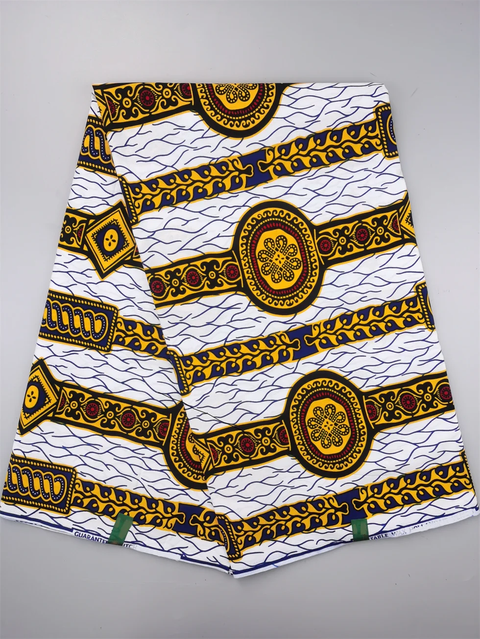 قماش Hollandais الهولندي المطبوع للفستان الكلاسيكي الأفريقي شمع حقيقي مضمون 100% قطن 6 ياردات #6