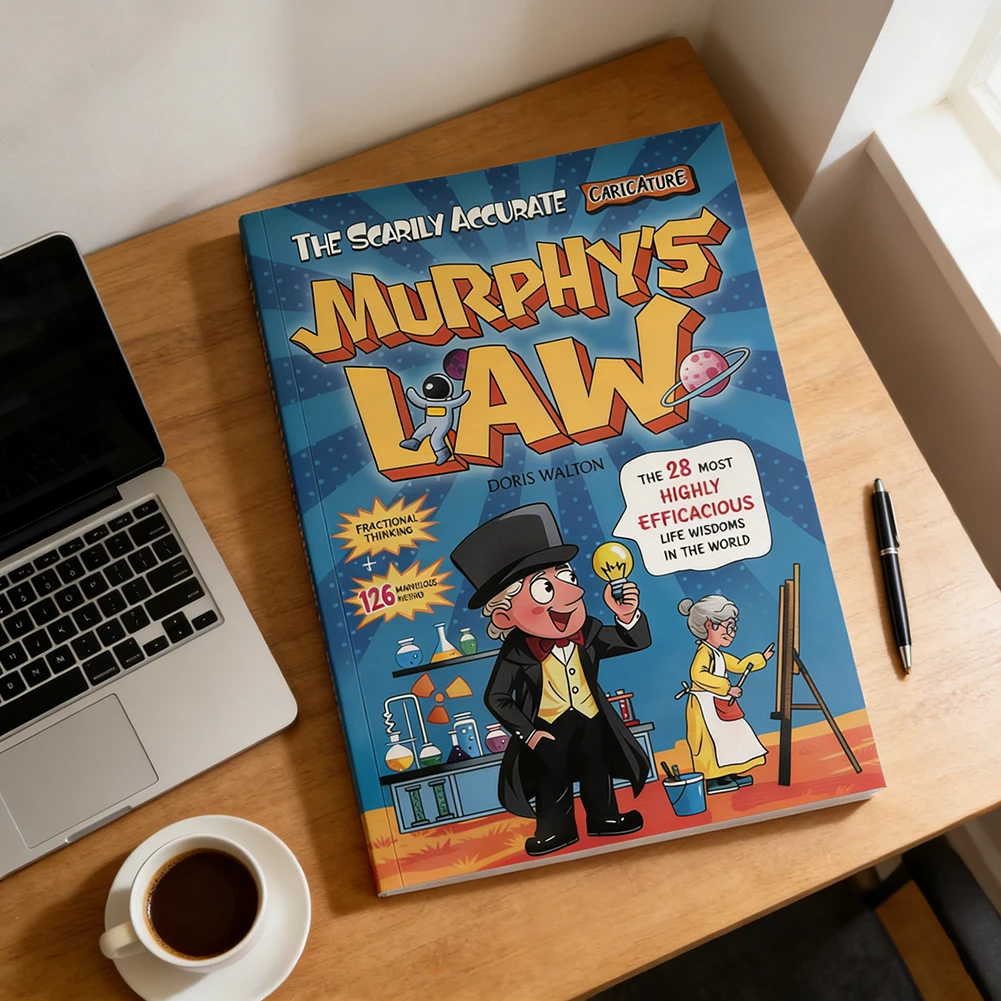 Livro de Histórias em Quadrinhos da Lei de Murphy para Crianças de 8 a 12 Anos: Romance Gráfico que Explica os Princípios da Vida com Ilustrações Divertidas e Conceitos Educacionais