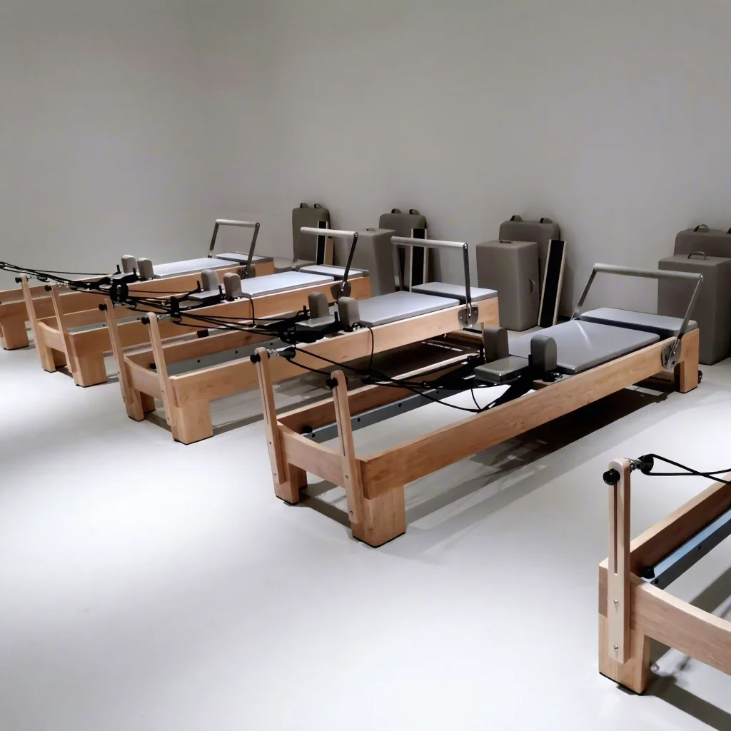 

Oak Wood Core Pilates Bed Stable Adjustment Suitable for Fitness Studios or Yoga Practice