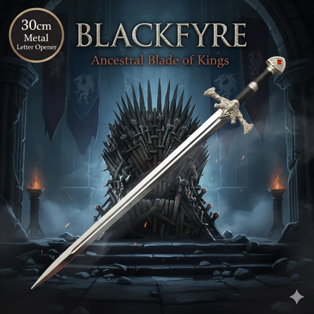 Abridor de cartas Blackfyre de 30cm, herramienta ancestral de casa Targaryen, accesorio de Metal de Aegon the Conqueror, decoración de escritorio HOTD