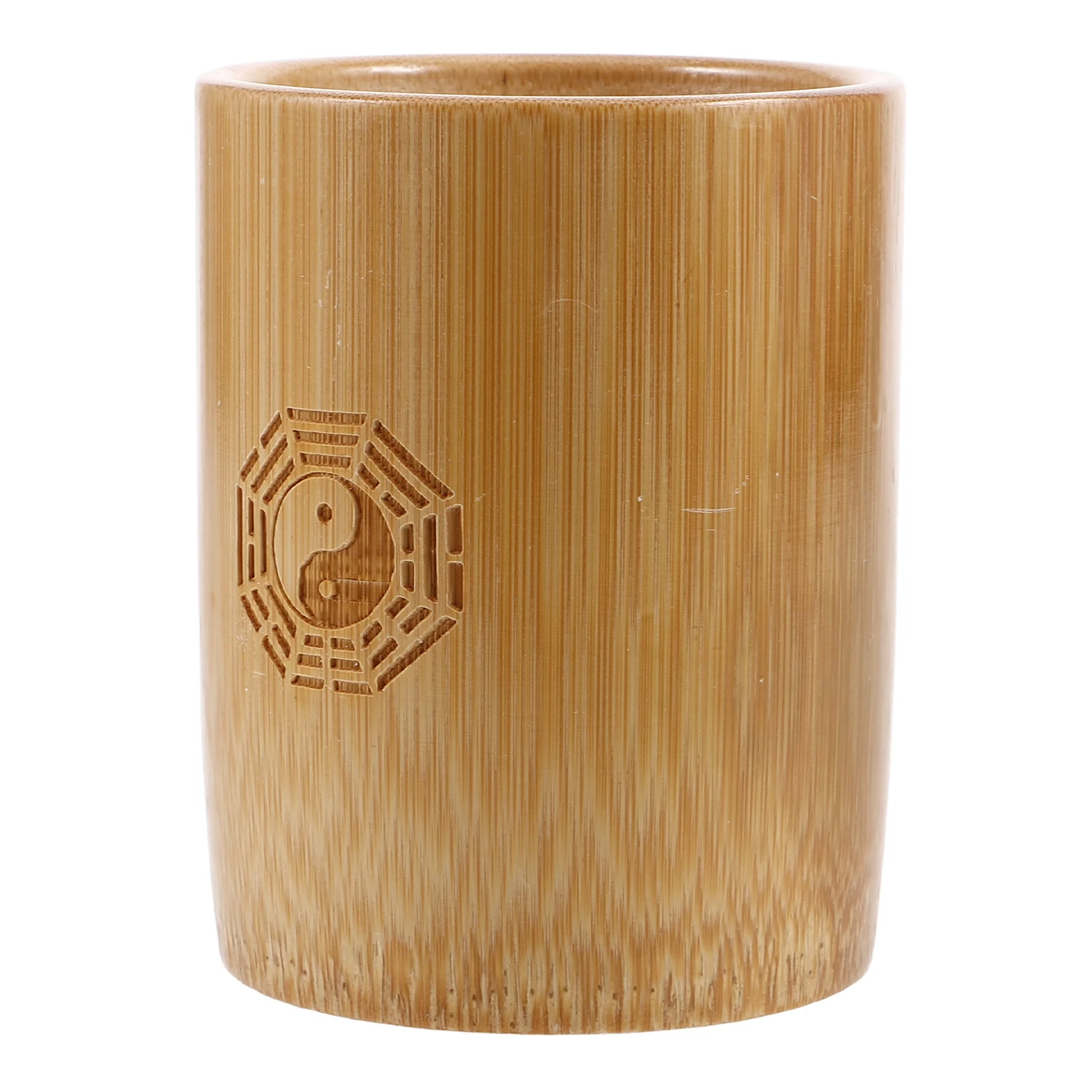 

Bamboo Divination Stick Pot Chinese Wood Design Feng Shui Decoration Vintage Game Prop Retro Divination Tool Bathroom